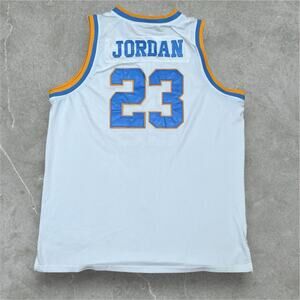 Michael Jordan Laney High School Jersey Size 56 Rare HTF True School Note Stains